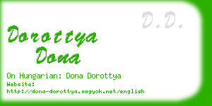 dorottya dona business card